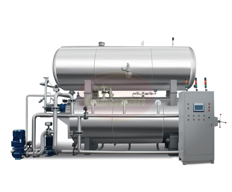 蒸汽、水浴式旋轉殺菌鍋